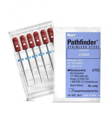 Pathfinder Stainless Steel Endo Handfiles  6/Pkg (SybronEndo)