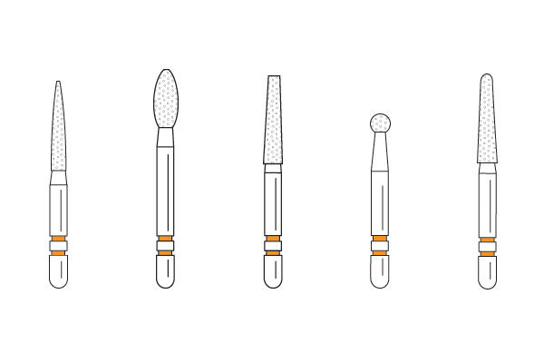 Two Striper TSZTech FG Diamonds Zirconia 5/pk (Premier) Two Striper TSZTech FG Diamonds Zirconia 5/pk (Premier)