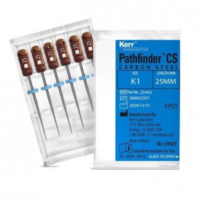 Pathfinder CS Carbon Steel 21mm 6/Pkg (SybronEndo)