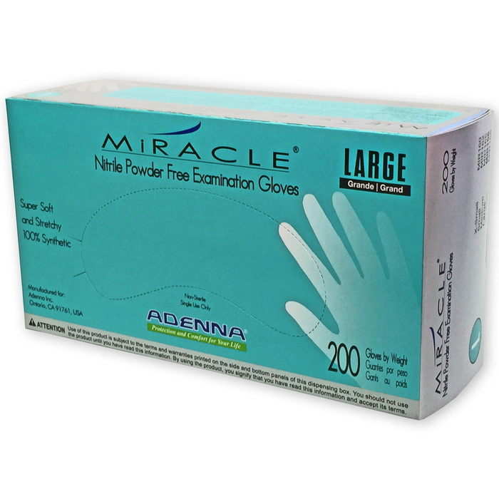 Gloves Miracle Nitrile P/F 100 (Adenna) Gloves Miracle Nitrile P/F 100 (Adenna)