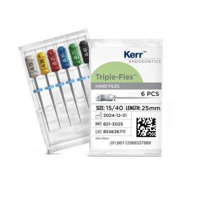 Triple-Flex Stainless Steel Endo Files 25mm 6/Pkg (SybronEndo)