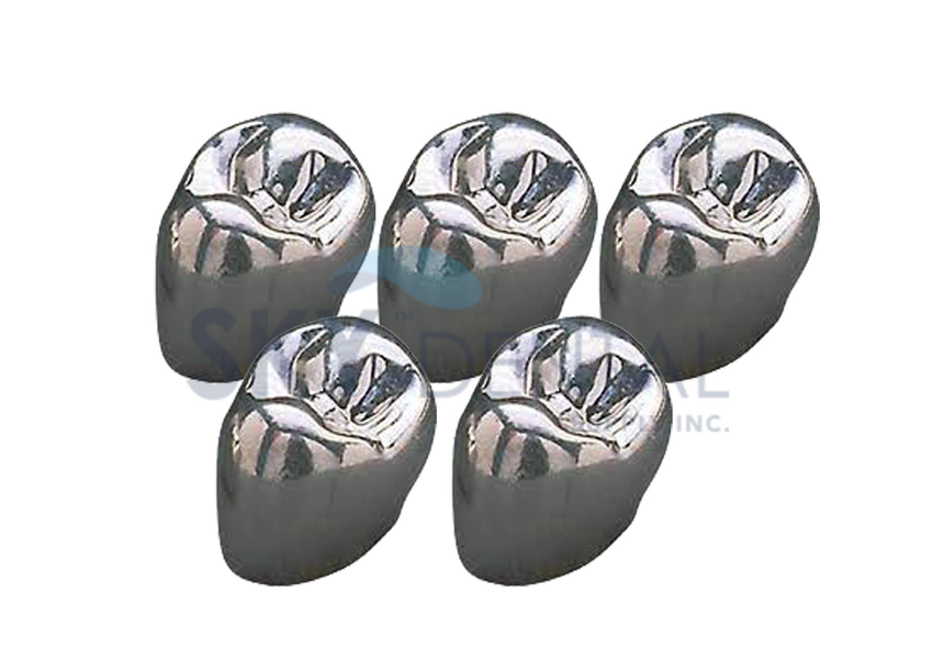 Crowns 2nd Perm Upper Left Bicuspids Pack of 5 (Sky Choice)