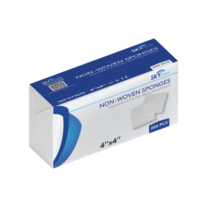 Gauze Sponges NonWoven – Nonsterile, 4 ply (Sky Choice)