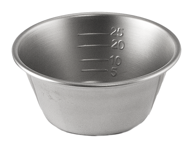 Measuring Mixing Bowl Stainless Steel Silver 25cc (PDT) 